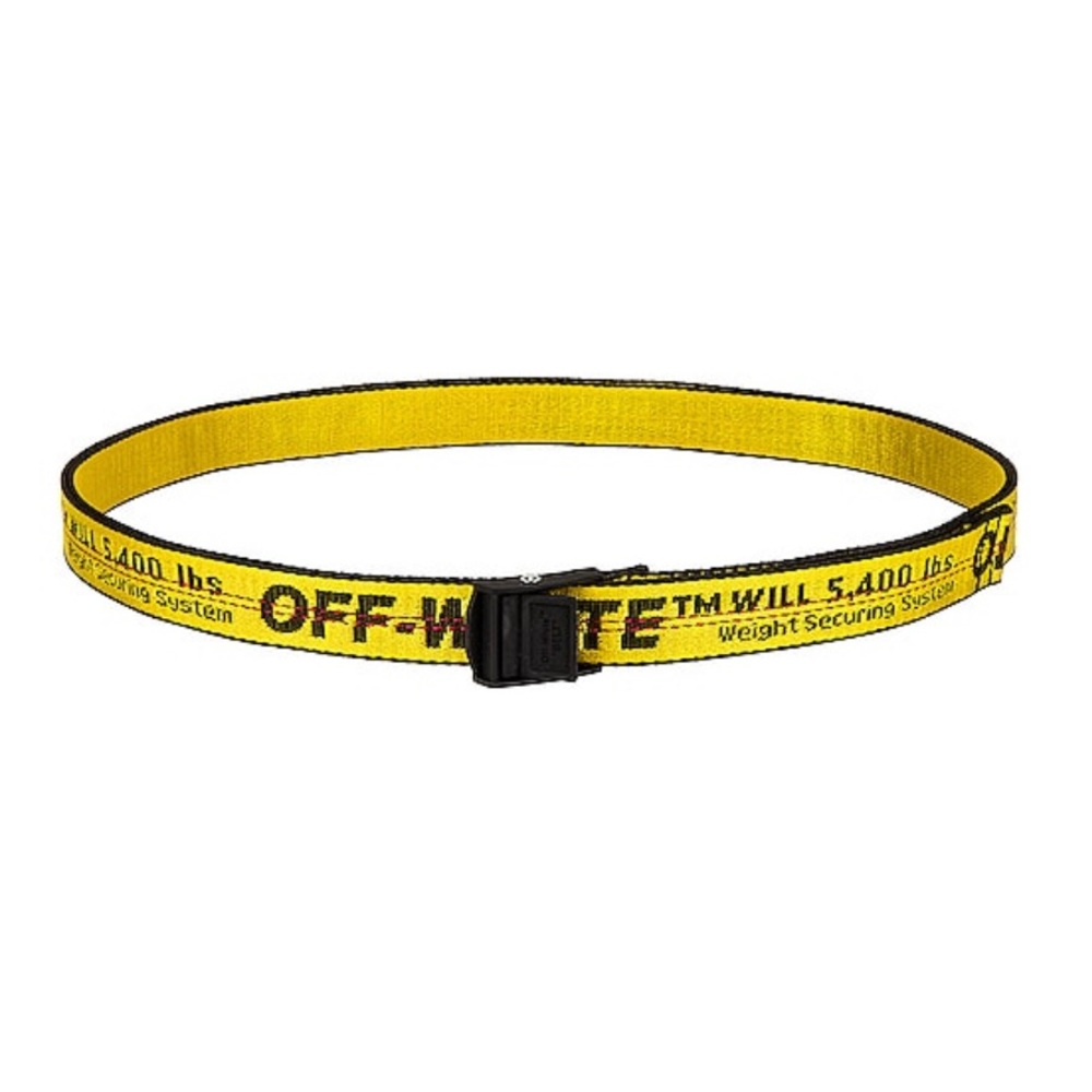 Off White Yellow MiniIndustrial Belt